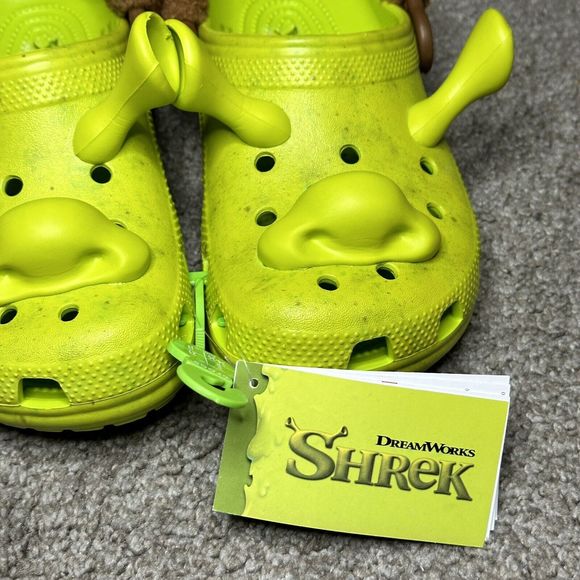 Classic Dreamworks Shrek Clog J3 Juniors Kid's Crocs Lime Punch 209378-3TX,NWT - Picture 2 of 10